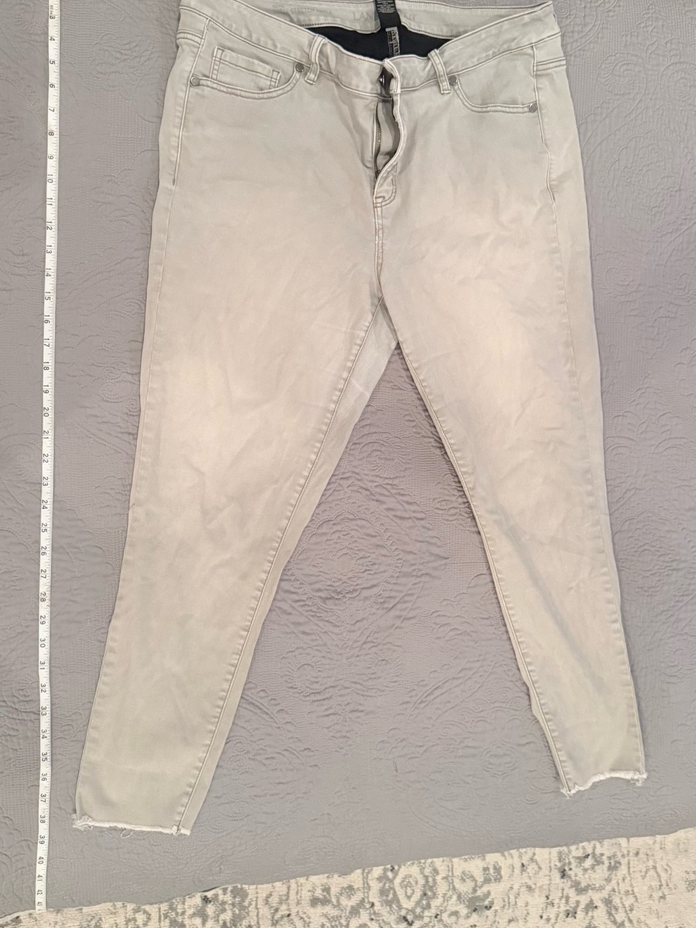 Lane Bryant Light Gray Skinny Jeans